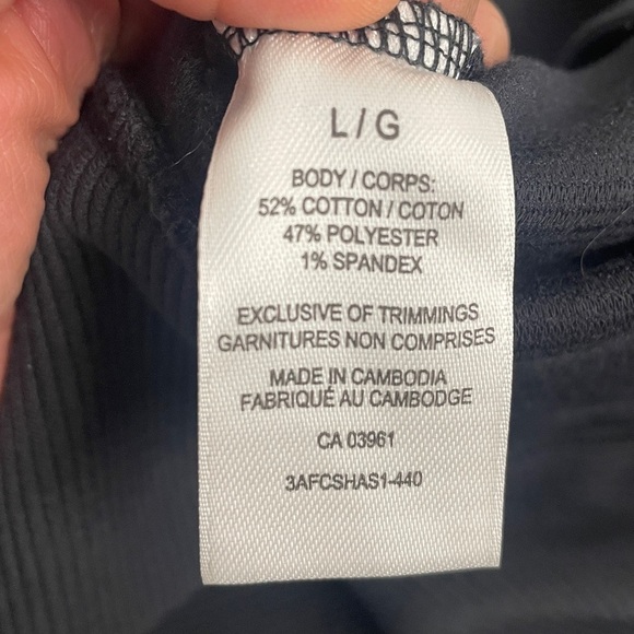 Shambhala Black Funnel Neck Relaxed Fit Active Wear Top Sz L - Picture 10 of 13